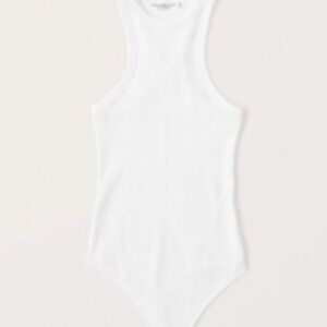 Like New Abercrombie White Bodysuit Tank